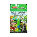 Melissa & Doug On the Go Water Wow! Reusable Water-Reveal Coloring Activity Pad Travel Toy for Boys and Girlsâ€“ Jungle - FSC Certified