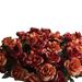 ruhuadgb Artificial Flower 3D Not Wither Vibrant Multicolor Artificial Rose Flowers Ornament for Household Orange Red