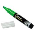 AbilityOne 7520011660682 SKILCRAFT Large Fluorescent Highlighter Fluorescent Green Ink Chisel Tip Black/Green Barrel Dozen