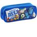 Monster University Character Single Zipper Blue Pencil Case