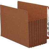 SmeadÂ® TUFFÂ® Pocket File Pockets End-Tab Letter Size 7 Expansion 30% Recycled Red Box Of 5