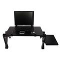 48 x 26cm Portable Home Use Assembled Folding Table Black