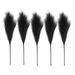 5PCS Faux Pampas Grass Large 27 /70CM Tall Artificial Pompous Grass Branches Stems Plants Floor Vase Filler for Decor Flower Arrangement black