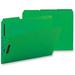 Business Source 1/3 Tab Cut Letter Recycled Fastener Folder - 8 1/2 x 11 - 3/4 Expansion - 2 Fastener(s) - 2 Fastener Capacity - Top Tab Location - Assorted Position Tab Positi | Bundle of 5