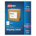 Avery Shipping Address Labels Laser & Inkjet Printers 250 Labels Full Sheet Labels Permanent Adhesive (95920)