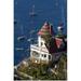 Great BIG Canvas | The Holly Hill House overlooking Avalon Harbor on Catalina Island California Art Print - 32x48