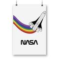 NASA Nasa Shuttle W Rainbow Poster - NASA Designs