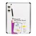 Framed Magnetic Dry Erase Board with Marker & Magnets Silver Frame Whiteboard 11 x 14 | Bundle of 10 Each