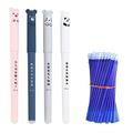 Hesxuno Color Pencils Pens 4PC Pen Holder+20PC Pen Core Erasable Gel Pen Blue Gel Pen Cute Gel Pens Erasable Gel Pen Erasable Gel Pens Erasable Gel Pens Animal 1ML Back to School Supplies