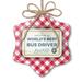 Christmas Ornament Worlds Best Bus Driver Certificate Award Red plaid Neonblond