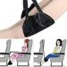 Foot Hammock Foam Airplane Foot Rest Adjustable Foot Sling with Non-Collision Base for Office Home Travel