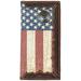 Custom United States Air Force American Flag Long Wallet with Distressed United States Flag