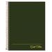 Ampad TOP20816 Gold Fibre Wirebound Writing Pad w/Cover 9 1/2 x 7-1/4 White Green Cover