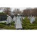 Statues of soldiers at a war memorial Korean War Memorial The Mall Washington DC USA Poster Print (20 x 12)