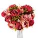 Holiday Clearance Vintage Artificial Peony Silk Flowers Bouquet for Wedding Party Office Hotel and Home Decoration