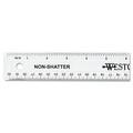 Non-Shatter Flexible Ruler Standard/metric 12 Long Plastic Clear | Bundle of 10 Each