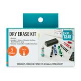 Pen+Gear Dry Erase Marker Kit 7 Pieces Includes Chisel Tip Assorted Ink Colors Cleaner and Eraser