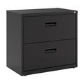 Hirsh 30 inch Wide 2 Drawer Lateral File Cabinet for Home or Office Black