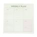 Weekly Monthly Check List Work Plan Square Paper Notebook Diary Agenda Daybook