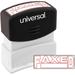 Universal Message Stamp FAXED Pre-Inked One-Color Red 2-Pack