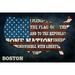 Boston Massachusetts Americana Pledge of Allegiance (24x36 Giclee Gallery Art Print Vivid Textured Wall Decor)