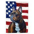 USA American Flag with French Bulldog Flag Canvas House Size