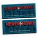 Gango Home Decor Contemporary Never Fear! & Villains Beware! by Lauren Rader (Ready to Hang); Two 20x8in Hand-Stretched Canvases