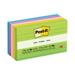 Post-it Original Pads in Floral Fantasy Collection Colors Note Ruled 3 x 5 100 Sheets/Pad 5 Pads/Pack (6355AU)