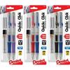 Pentel QUICK CLICK Mechanical Pencil 0.5 mm HB (#2.5) Black Lead Assorted Barrel Colors 2/Pack