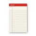 Universal Colored Perforated Ruled Writing Pads Narrow Rule 50 Ivory 5 x 8 Sheets Dozen (35852)