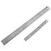 ZUARFY 2PCS Stainless Steel Ruler and Metal Rule Kit 30cm 15cm 12inch 6inch Thickening