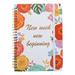 OUNONA Notebook Notebook Spiral Appointment Flower Calendar Planner 2022 Girl Diary Aesthetic Professional Planning Handbook