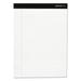 Premium Ruled Writing Pads With Heavy-Duty Back Wide/legal Rule Black Headband 50 White 8.5 X 11 Sheets 12/pack | Bundle of 5 Packs