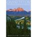 Grand Teton National Park Wyoming Snake River Overlook (12x18 Wall Art Poster Room Decor)