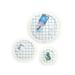 Talon Decorative Memo board for the wall 3 pcs round Decorative furniture for living rooms and offices Blue