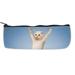 POPCreation Yoga Cat Hang Your Arms Follow Me Print Stylish School Pencil Case Pencil Bag Zipper Organizer Bag