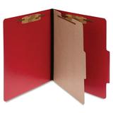 Acco Presstax ColorLife Four Section Classification Folder Letter - 8.5 x 11 - Executive Red