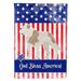 Carolines Treasures BB8429CHF American Bulldog American Flag Canvas House Size Large multicolor