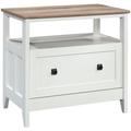 UrbanPro 1 Drawer Wooden Lateral File Cabinet in Glacier White