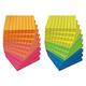 Lined Sticky Notes 3 x 3 20 Pack Box 2 000 Sheets (100/Pad) Self Stick Notes with Lines Bright Assorted Colors by Better Office Products Post Memos Strong Adhesive 20 Pads in Box