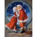 Mrs. Claus Kiss Poster Print by Susan Comish (12 x 9)