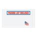 U.S.A. Flag Packing List Enclosed Envelopes 5 1/2 X 10 (1000 Case)