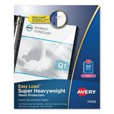 Top-Load Poly Sheet Protector Super Heavy Gauge Letter Diamond Clear 50/box | Bundle of 2 Boxes