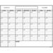 18 x 24 Erasable Undated One Month Laminated Wall Calendar Monthly Planner Blank Reusable Perfect for Organizing Home Office Academic Schedules w/ FREE ERASE MARKER