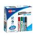 Marks A Lot Desk/pen-Style Dry Erase Marker Value Pack Assorted Broad Bullet/chisel Tips Assorted Colors 24/pack (29870) | Bundle of 5 Packs