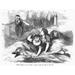 Games: Hide And Seek 1887. /Na Game Of Hide And Seek In The Hay. Wood Engraving American 1887. Poster Print by (24 x 36)