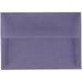 JAM Paper & Envelope 4Bar Translucent Envelopes 3 5/8 x 5 1/8 Wisteria Purple 50/Pack