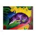 Blue Fox 1911 Poster Print by Franz Marc - 36 x 24 in. - Large