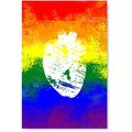 Awkward Styles Heart Modern Decor Unframed Picture Heart Poster Rainbow Poster LGBTQ Pride Flag Home Decor Ideas Gay Love Illustration LGBTQ Flag Poster Decor Rainbow Flag Poster Art Colorful Decor