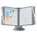 Durable Sherpa Motion Desk Reference System Desktop Copyholder 10 Panels Gray Borders